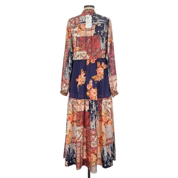 Kachel SOLD OUT Patchwork Printed Longline Kimono Sz. O/S - Picture 5 of 10